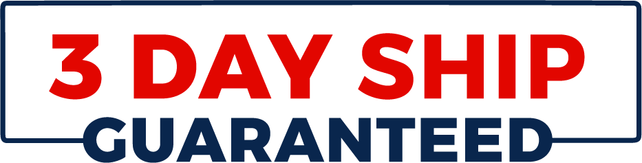 3 Day Ship Guaranteed